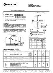 AT-41485 datasheet pdf AVANTEK