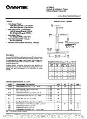 AT-42010 datasheet pdf AVANTEK