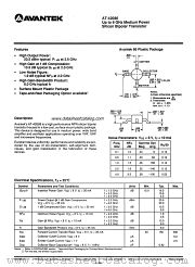 AT-42086 datasheet pdf AVANTEK