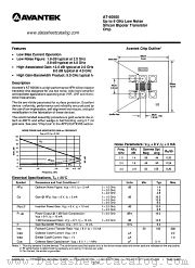 AT-60500 datasheet pdf AVANTEK