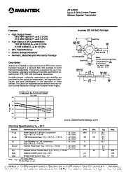 AT-64020 datasheet pdf AVANTEK