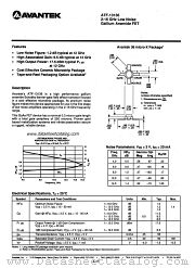 ATF-13136 datasheet pdf AVANTEK