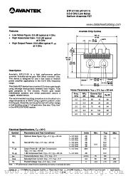 ATF-21100 datasheet pdf AVANTEK