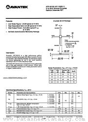 ATF-26150 datasheet pdf AVANTEK