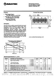 ATF-44100 datasheet pdf AVANTEK