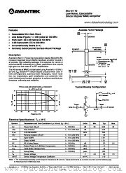 INA-01170 datasheet pdf AVANTEK