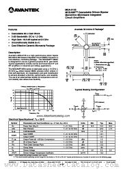 MSA-0135 datasheet pdf AVANTEK