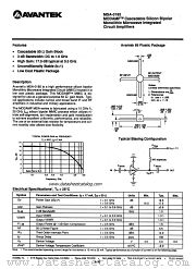 MSA-0185 datasheet pdf AVANTEK