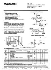 MSA-0186 datasheet pdf AVANTEK