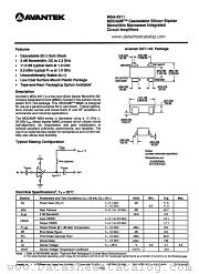 MSA-0311 datasheet pdf AVANTEK