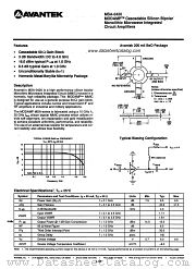 MSA-0420 datasheet pdf AVANTEK