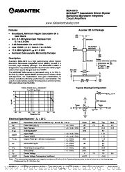 MSA-0910 datasheet pdf AVANTEK