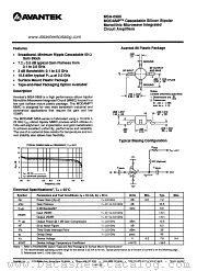 MSA-0986 datasheet pdf AVANTEK