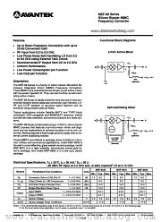 MSF-88 SERIES datasheet pdf AVANTEK