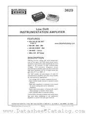 3629CP datasheet pdf Burr Brown