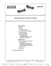 UAF41 datasheet pdf Burr Brown