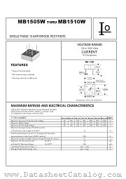 MB1505W datasheet pdf Bytes