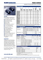 NMH4809S datasheet pdf C&D Technologies
