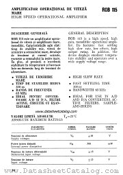 ROB115 datasheet pdf CCSIT-CE