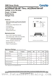 ACZRA4758-HF datasheet pdf Comchip Technology