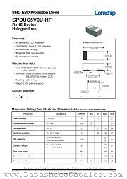 CPDUC5V0U-HF datasheet pdf Comchip Technology