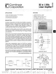 CLC104 datasheet pdf Comlinear Corporation