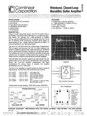 CLC110ALC datasheet pdf Comlinear Corporation