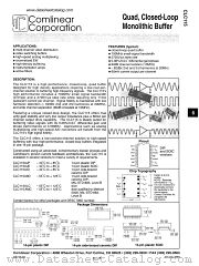 CLC115ALC datasheet pdf Comlinear Corporation