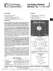 CLC231AI datasheet pdf Comlinear Corporation