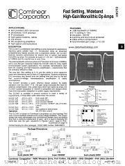 CLC401AJP datasheet pdf Comlinear Corporation