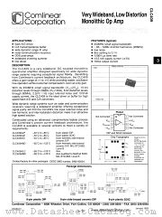 CLC409AMC datasheet pdf Comlinear Corporation