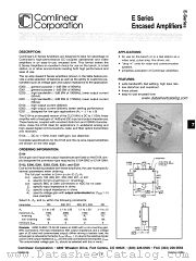 E203 datasheet pdf Comlinear Corporation