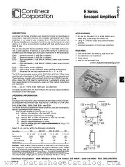 E200 datasheet pdf Comlinear Corporation