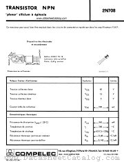 2N708 datasheet pdf COMPELEC