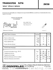 2N709 datasheet pdf COMPELEC