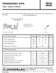 2N744 datasheet pdf COMPELEC