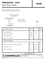 2SC287 datasheet pdf COMPELEC