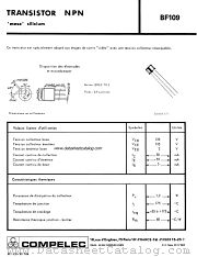 BF109 datasheet pdf COMPELEC