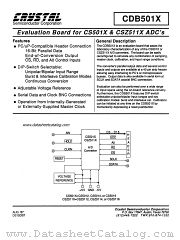 CDB501X datasheet pdf Crystal Semiconductor Corporation