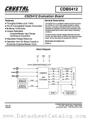 CDB5412 datasheet pdf Crystal Semiconductor Corporation