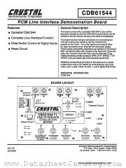 CDB61544 datasheet pdf Crystal Semiconductor Corporation