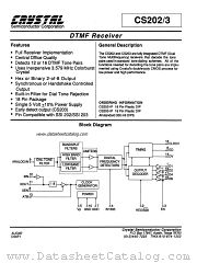 CS202 datasheet pdf Crystal Semiconductor Corporation