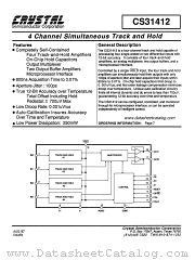 CS31412 datasheet pdf Crystal Semiconductor Corporation