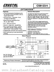 CS8124 datasheet pdf Crystal Semiconductor Corporation