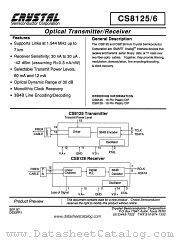 CS8125 datasheet pdf Crystal Semiconductor Corporation