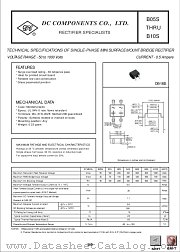 B6S datasheet pdf DC Components