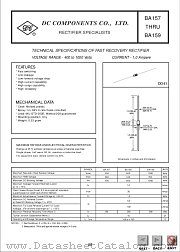 BA157 datasheet pdf DC Components