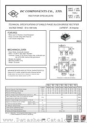 KBPC3506 datasheet pdf DC Components