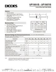 UF1502 datasheet pdf Diodes