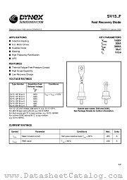 SV1510FK datasheet pdf Dynex Semiconductor